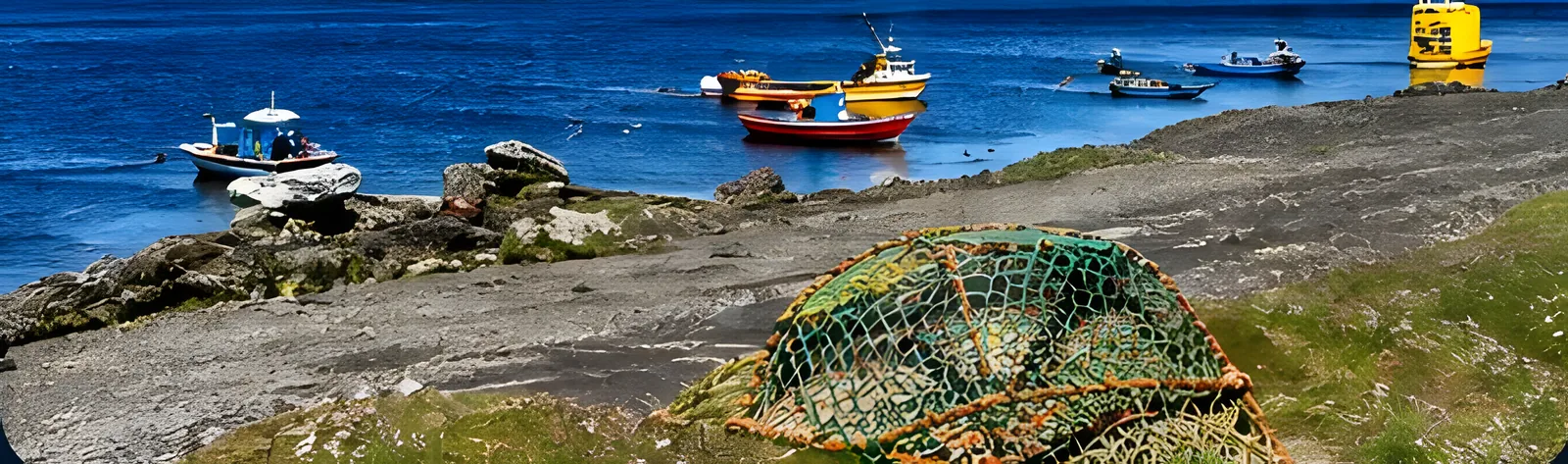 Puerto Almanza, pueblo de pescadores sobre el Canal Beagle, Tierra del Fuego