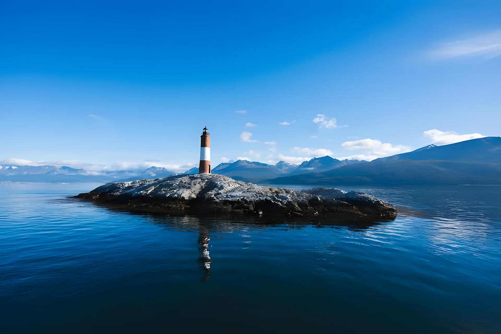 Faro Les Eclaireurs en el Canal Beagle, Ushuaia